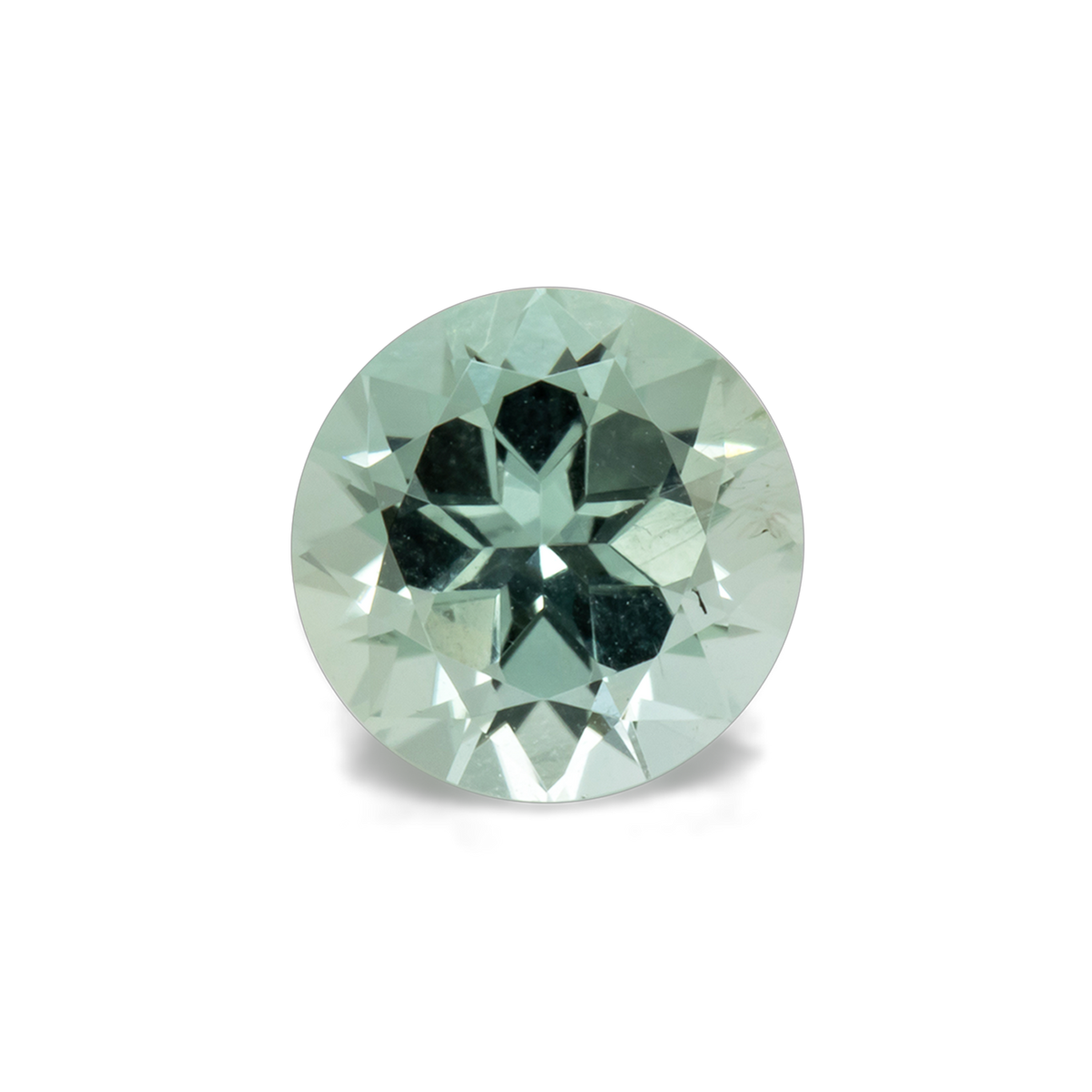 Turmalin - grün, rund, 6.5x6.5 mm, 0.97 ct, Nr. TR991055