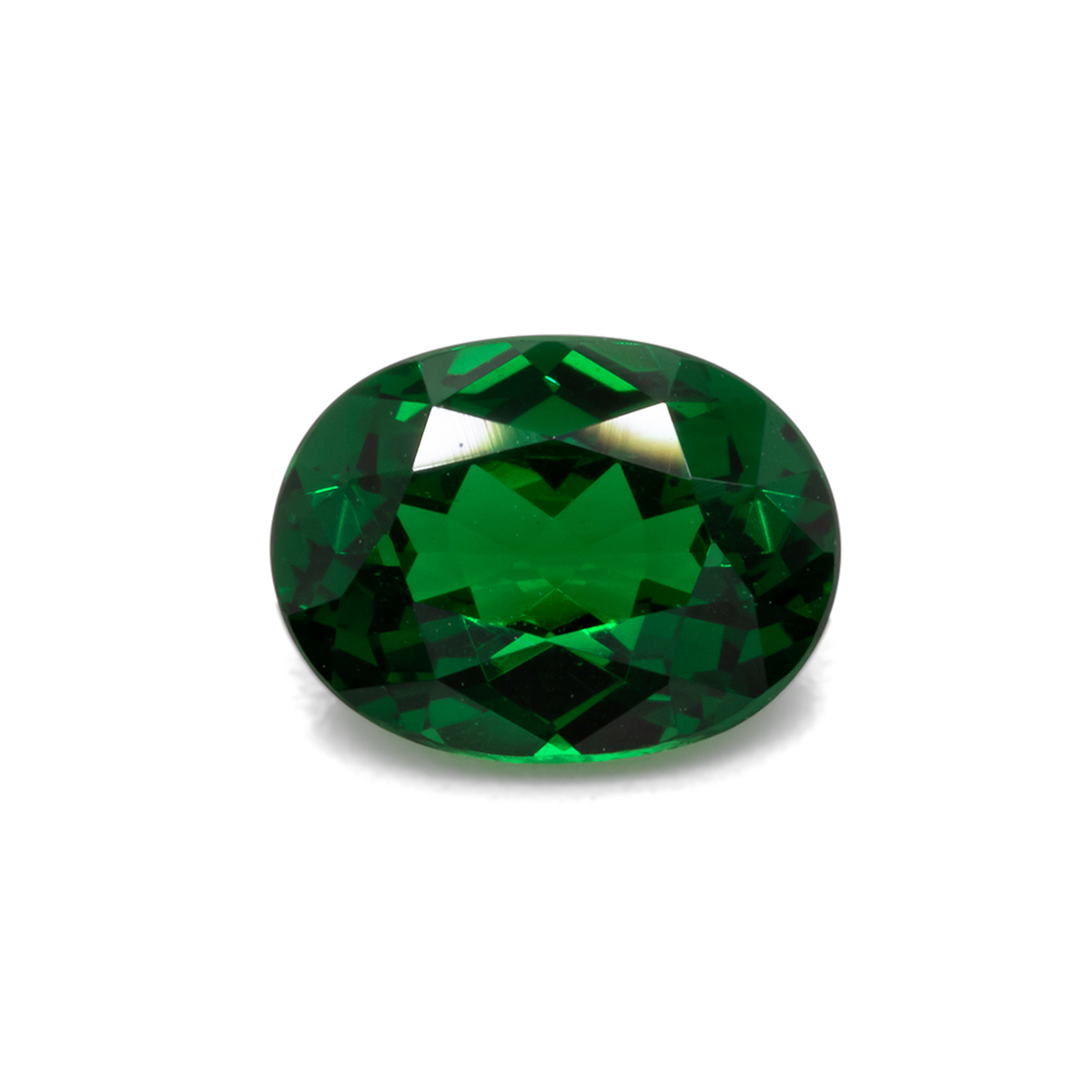 Tsavorite - green, oval, 8x6 mm, 1.47 ct, No. TS91007