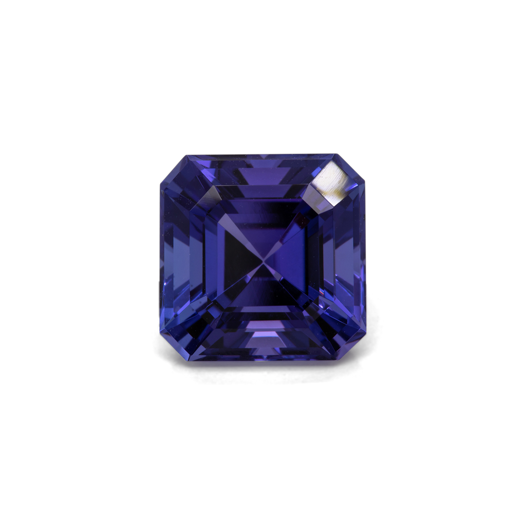 Tansanit - AAA, asscher, 10x10 mm, 5.62 ct, Nr. TZ99025