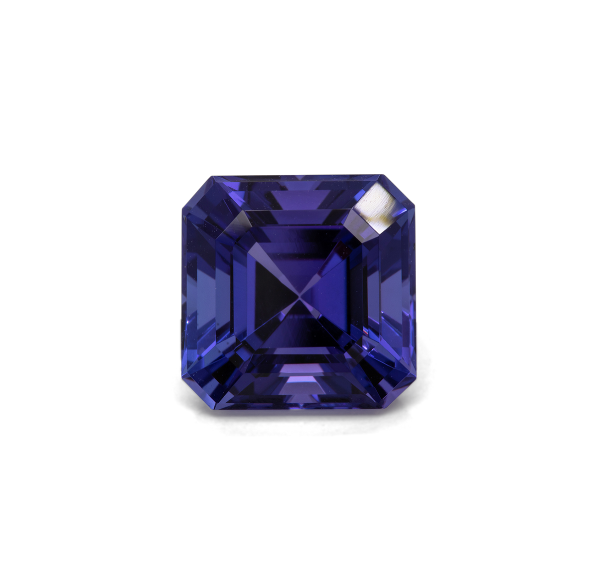 Tansanit - AAA, asscher, 10x10 mm, 5.62 ct, Nr. TZ99025