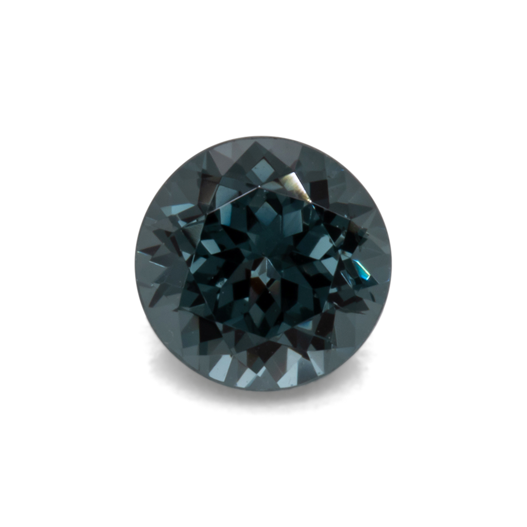 Spinell - grau, rund, 5.1x5.1 mm, 0.60 ct, Nr. SP90056