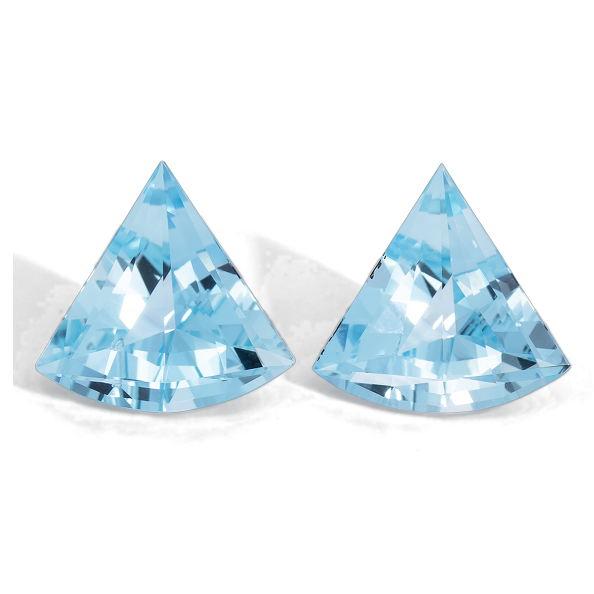 Aquamarine Pair - AA, fancy, 12.3x13 mm, 6.59 ct, No. A99073