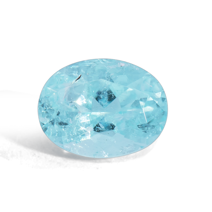 Paraiba Tourmaline - blue, oval, 6x4.6 mm, 0.59 ct, No. PT90018