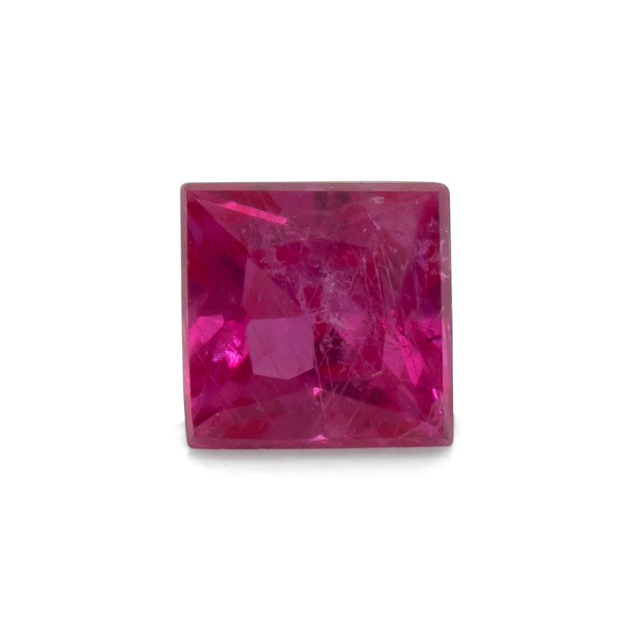Saphir - rosa, rechteck, 2.3x2.3 mm, 0.08 - 0.10 ct, Nr. XSR11248