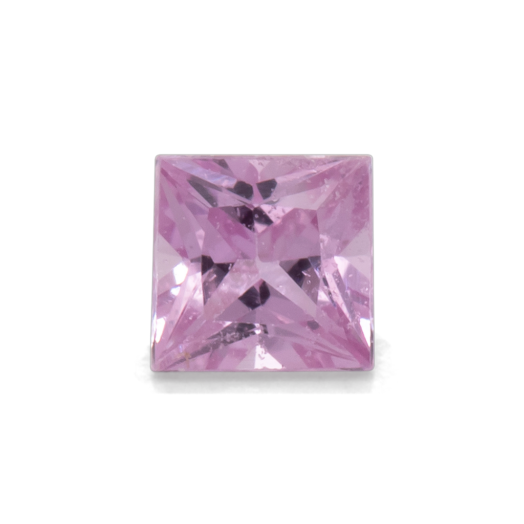 Sapphire - light pink, rectangle, 2.3x2.3 mm, 0.08 - 0.09 ct, No. XSR11247