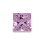 Sapphire - light pink, rectangle, 2.3x2.3 mm, 0.08 - 0.09 ct, No. XSR11247
