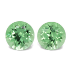 Tsavorite Pair - green, round, 3.3x3.3 mm, 0.33 ct, No. TS91015