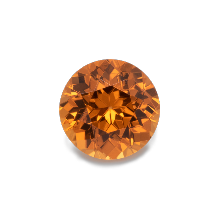 Mandarin Granat - orange, rund, 4x4 mm, 0.32 ct, Nr. MG70002