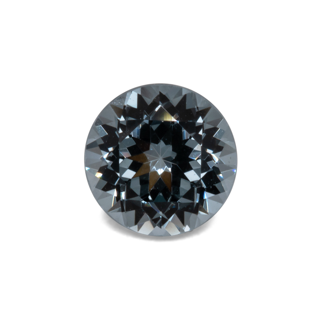 Spinel - blue&gray, round, 5.1x5.1 mm, 0.57 ct, No. SP90012