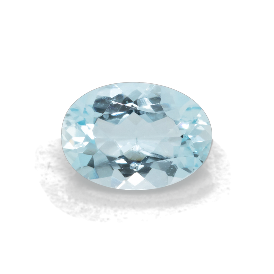 Aquamarin - AA, oval, 7x5 mm, 0.62 - 0.65 ct, Nr. A99052
