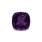 Amethyst - purple, cushion, 10x10 mm, 4.07 ct, No. AMY91001