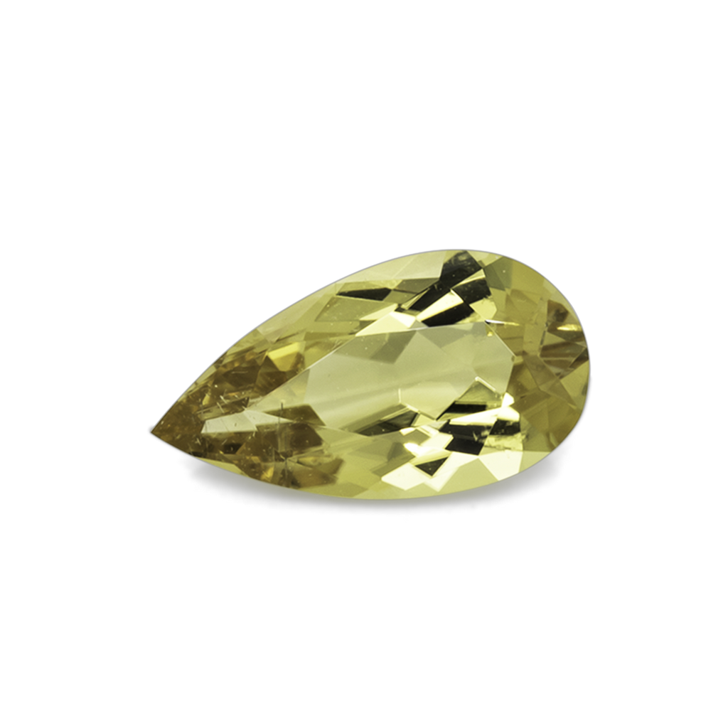 Tourmaline - yellow, pear, 11x6 mm, 1.46 ct, No. TR101334