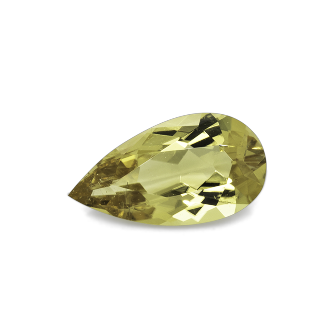 Tourmaline - yellow, pear, 11x6 mm, 1.46 ct, No. TR101334