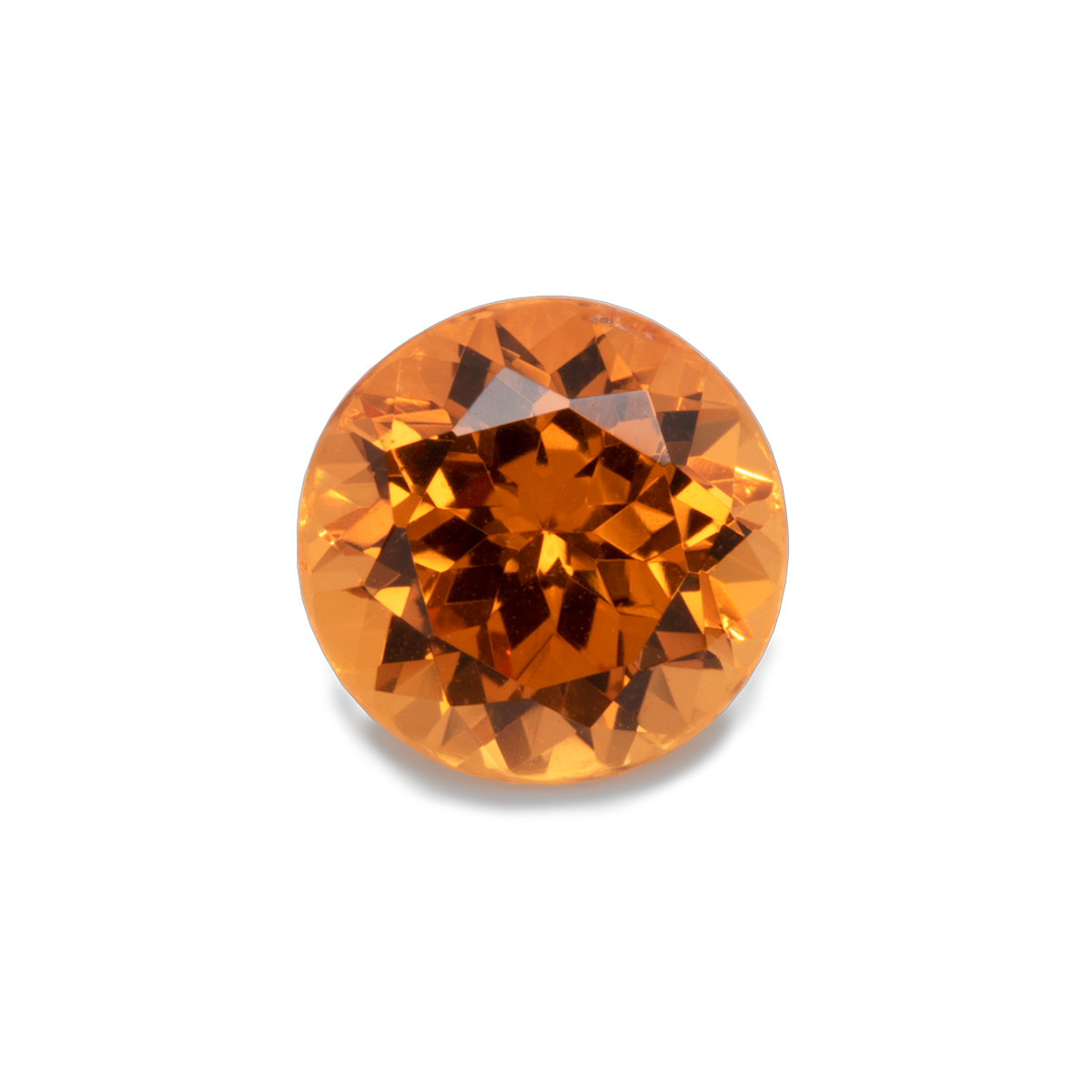 Mandarin Garnet - orange, round, 6x6 mm, 1.14 ct, No. MG90001