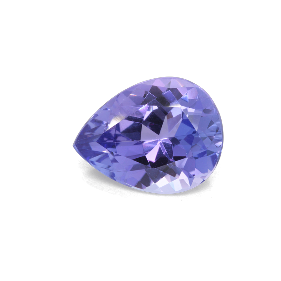 Tansanit - AA, birnform, 10,1x7,8 mm, 2,37 ct, Nr. TZ10402