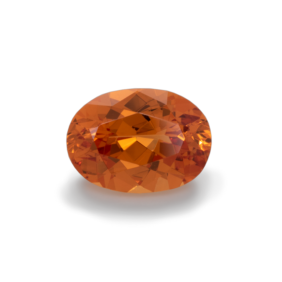 Mandarin Granat - orange, oval, 7x5 mm, 1,02 ct, Nr. MG30002