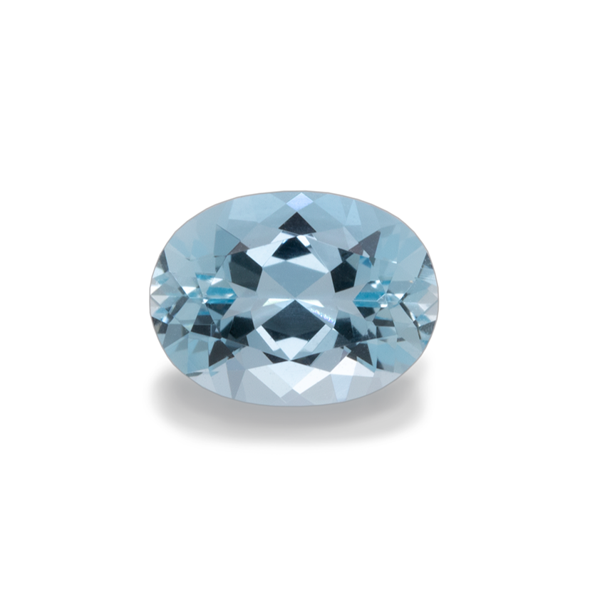 Aquamarine - AA, oval, 8x6 mm, 0.90-1.15 ct, No. A11002