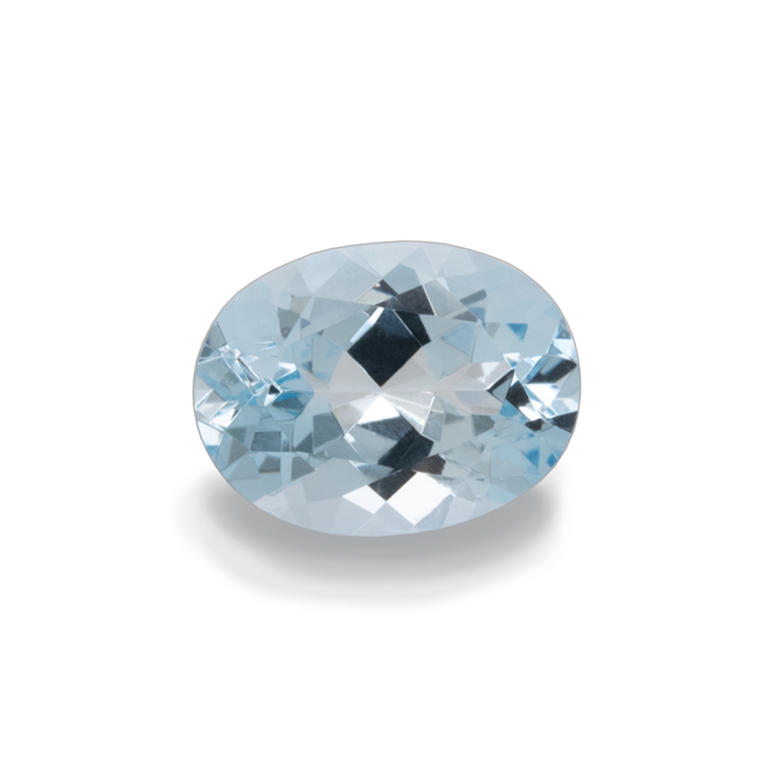 Aquamarine - A, oval, 8x6 mm, 0.90-1.15 ct, No. A11001