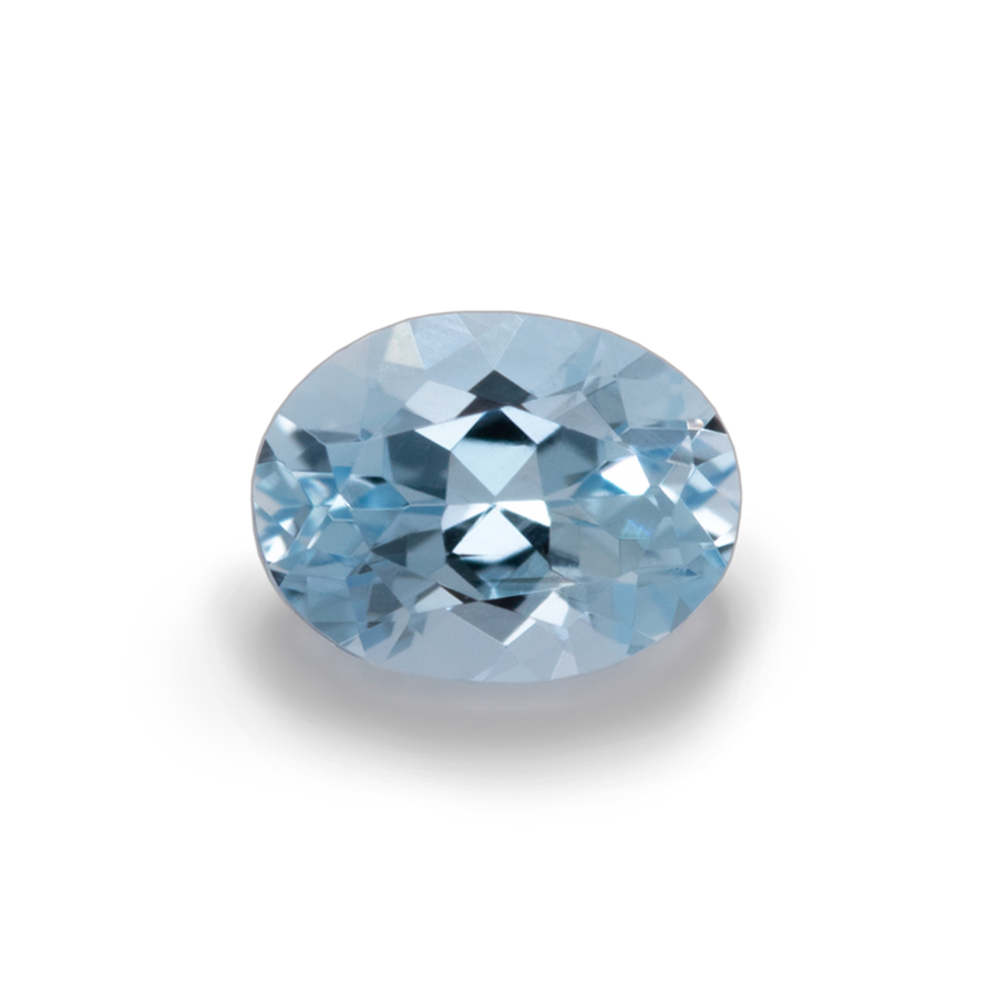 Aquamarine - AA, oval, 4x3 mm, 0.12-0.15 ct, No. A02002