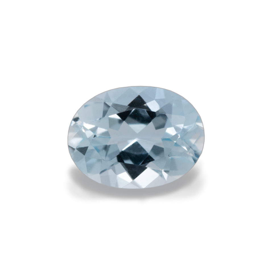 Aquamarine - A, oval, 4x3 mm, 0.12-0.15 ct, No. A02001