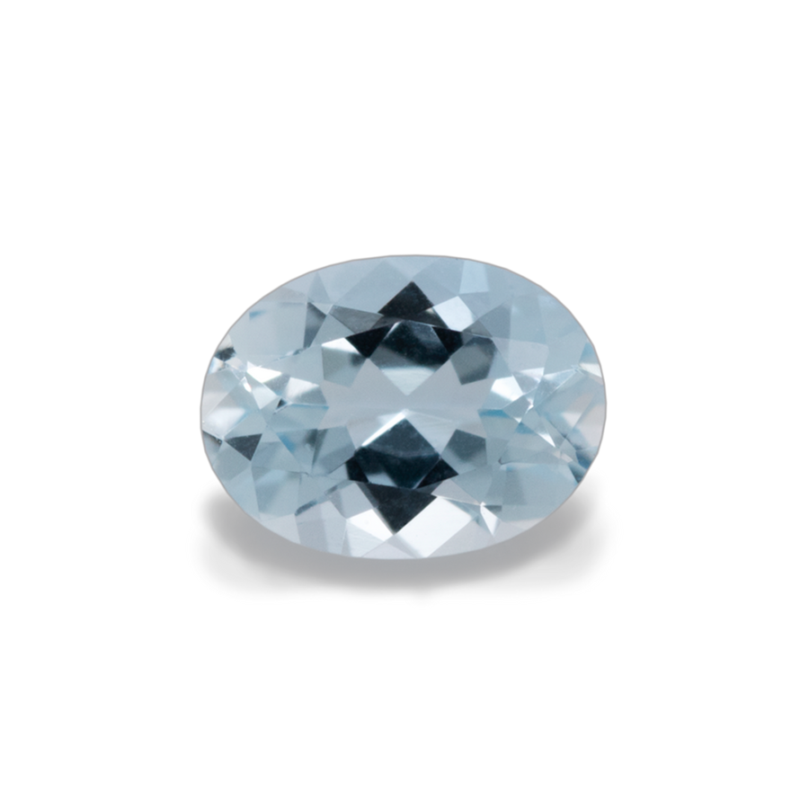 Aquamarine - A, oval, 4x3 mm, 0.12-0.15 ct, No. A02001