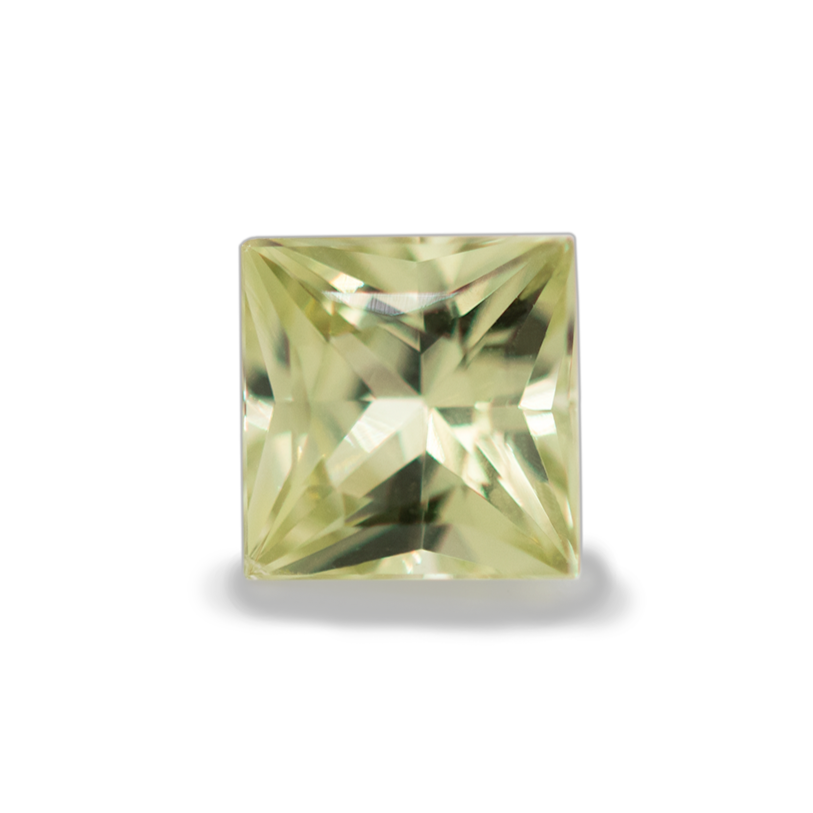 Mali Granat - gelb, rechteck, 5,6x5,6 mm, 1,08 ct, Nr. MI10001