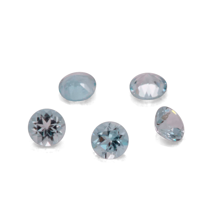 Aquamarin - A, rund, 1,3x1,3 mm, ca. 0,001 ct, Nr. A99012