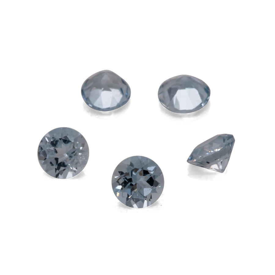 Aquamarin - A, rund, 2x2 mm, ca. 0,02 ct, Nr. A99015