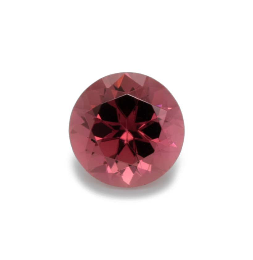 Tourmaline - pink/light pink, round, 6x6 mm, 0.79-0.92 ct, No. TR60004