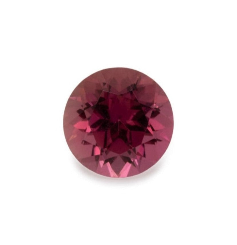 Tourmaline - pink/purple, round, 5x5 mm, 0.43-0.50 ct, No. TR50004