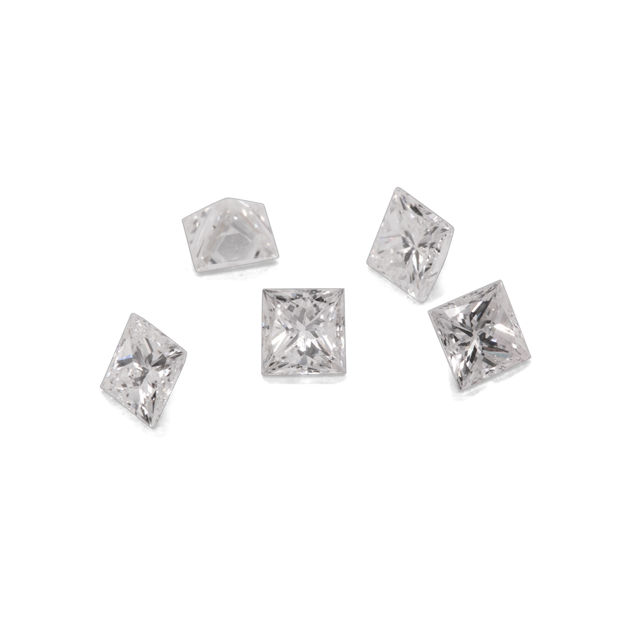 Diamant - weiß (TW), rechteck, 2x2 mm, 0.05 ct, Nr. D11052