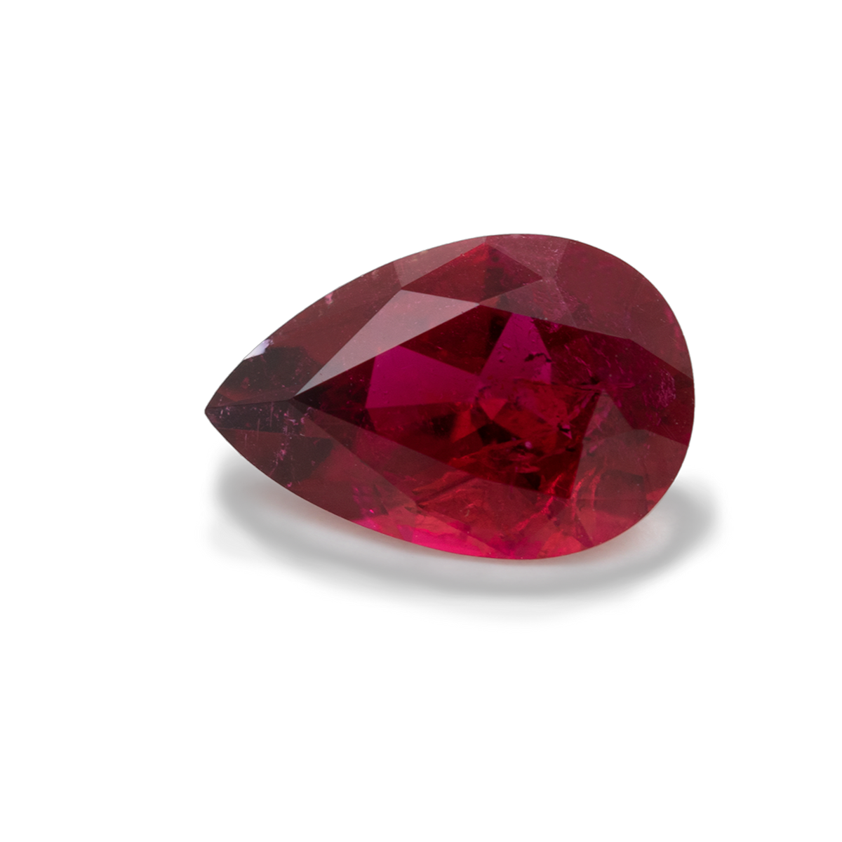Rubellit - rot, birnform, 9x6 mm, 1,16 ct, Nr. RUB10001