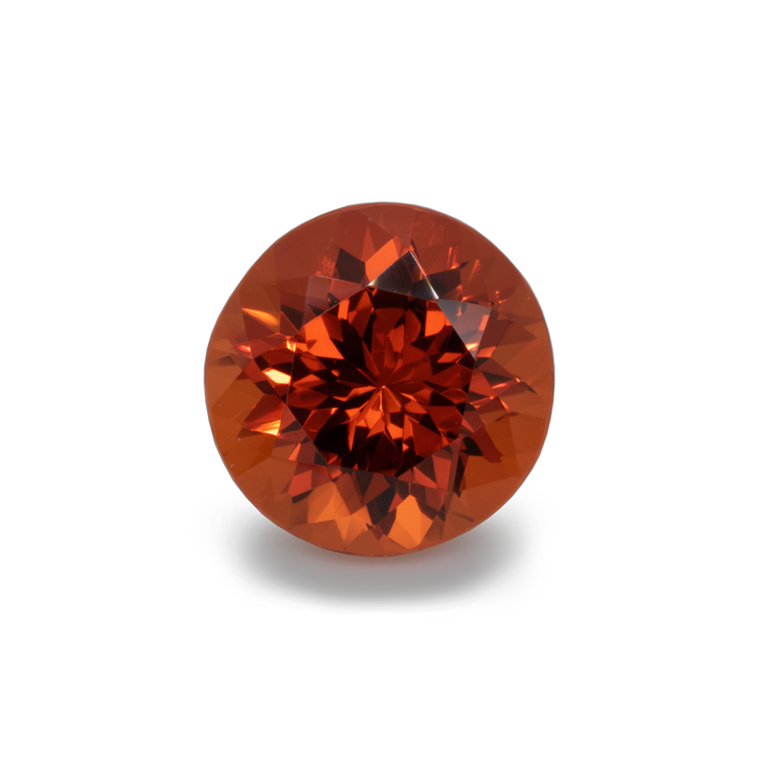 Mandarin Garnet - orange, round, 8.5x8.5 mm, 3.49 ct, No. MG99003