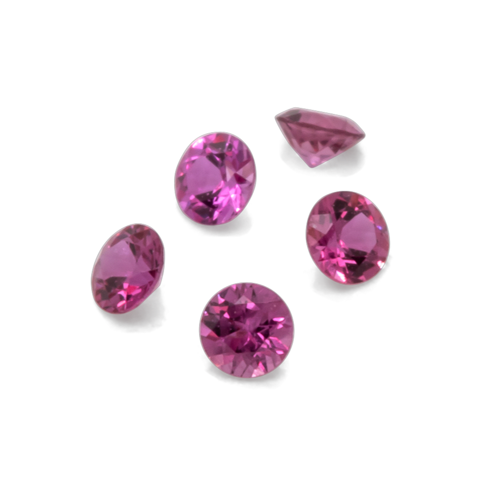 Sapphire - pink, round, 1.5x1.5 mm, 0.016 ct, No. XSR11158