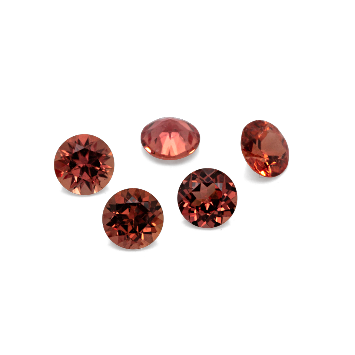 Sapphire - orange, round, 2x2 mm, 0,.04 ct, No. XSR11127