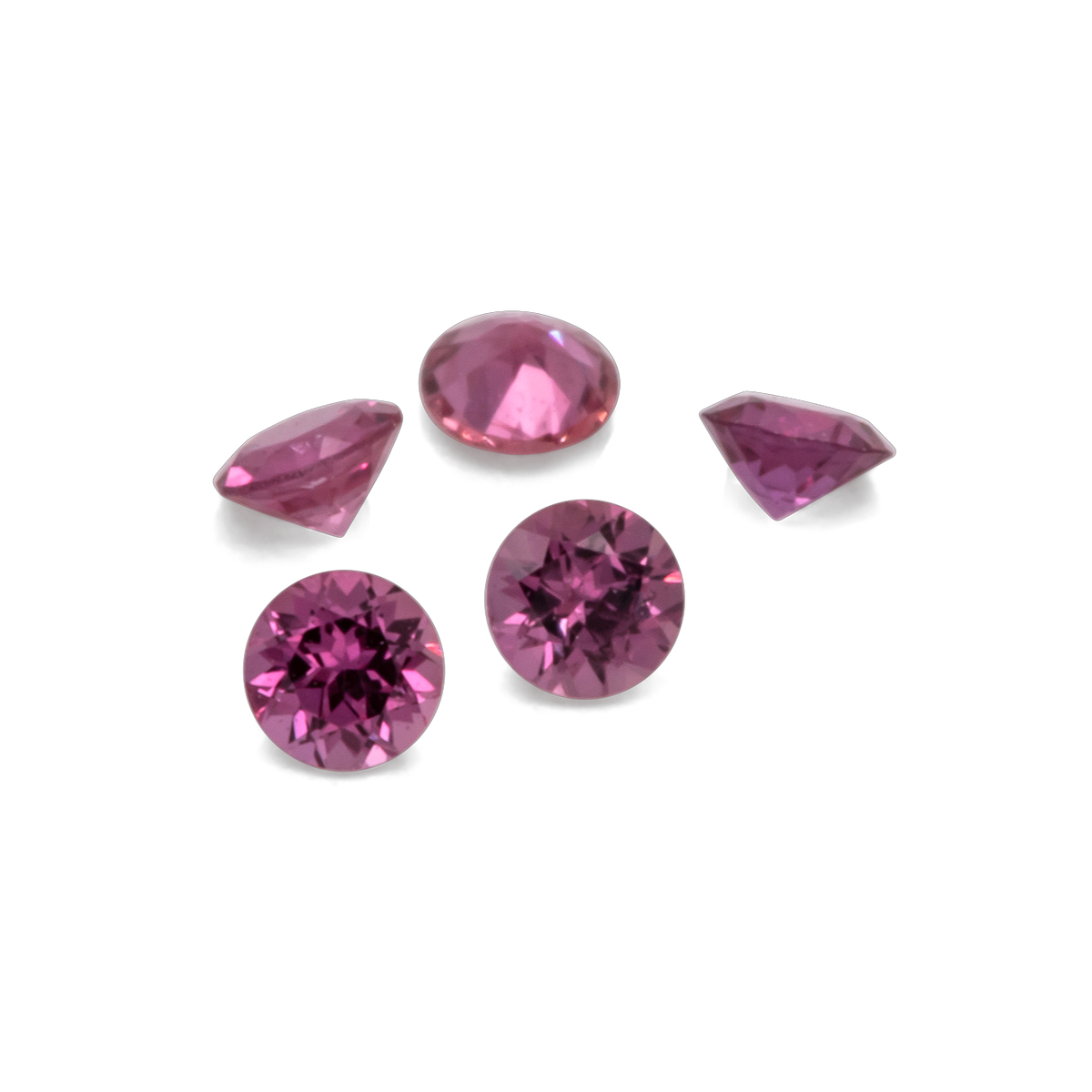 Sapphire - pink, round, 1.5x1.5 mm, 0.02 ct, No. XSR11170