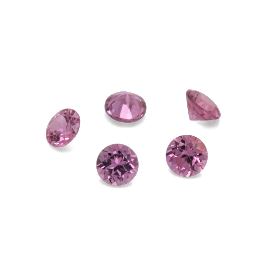 Saphir - pink, rund, 1,5x1,5 mm, ca. 0,02 ct, Nr. XSR11179
