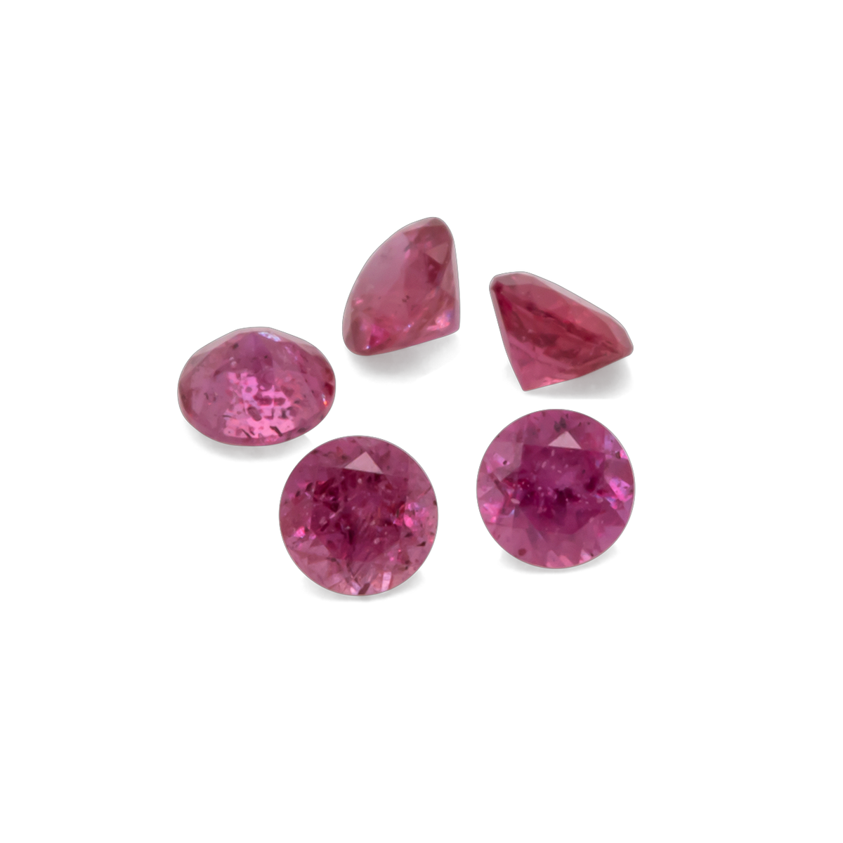 Sapphire - pink, round, 2x2 mm, 0.04 ct, No. XSR11156