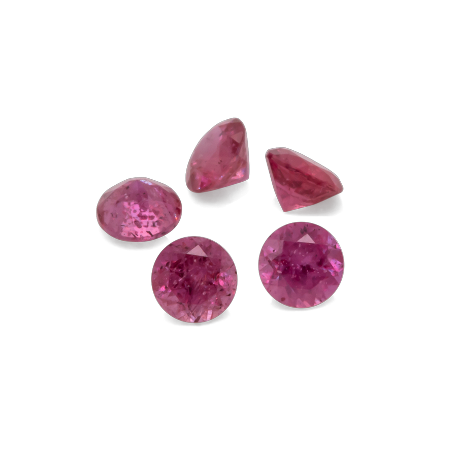 Saphir - pink, rund, 2x2 mm, 0.04 ct, Nr. XSR11156