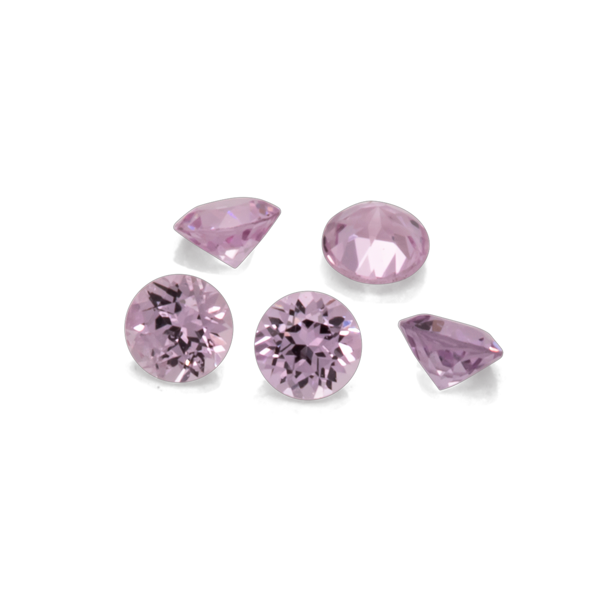 Saphir - rosa, rund, 1.5x1.5 mm, 0.02 ct, Nr. XSR11173
