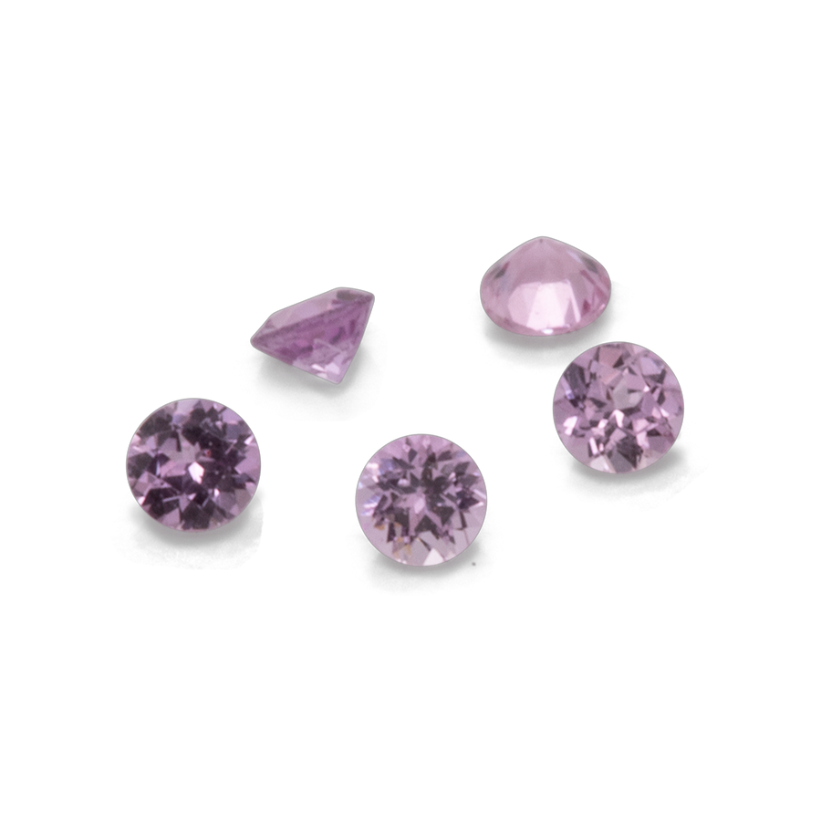 Saphir - rosa, rund, 1x1 mm, ca. 0,005 ct, Nr. XSR11113