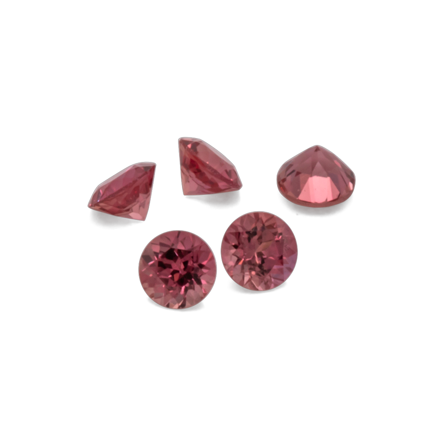 Saphir - rot, rund, 1.5x1.5 mm, 0.02 ct, Nr. XSR11164