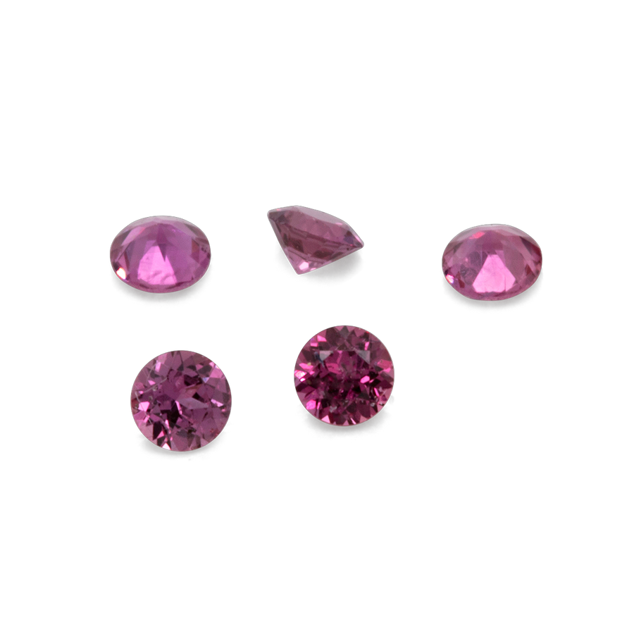 Saphir - rot&pink, rund, 1.5x1.5 mm, 0.016 ct, Nr. XSR11138
