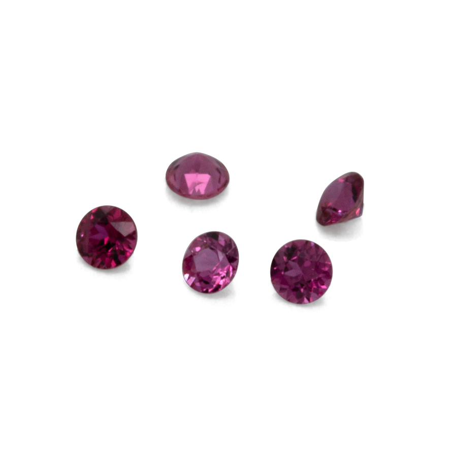 Saphir - rot/pink, rund, 1x1 mm, ca. 0,005 ct, Nr. XSR11151