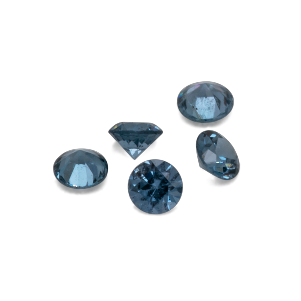 Spinel - blue, round, 1.5x1.5 mm, 0.02-0.03 ct, No. SP90038