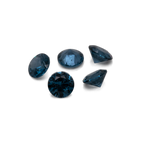 Spinell - blau, rund, 2,6x2,6 mm, 0,082-0,089 ct, Nr. SP90040