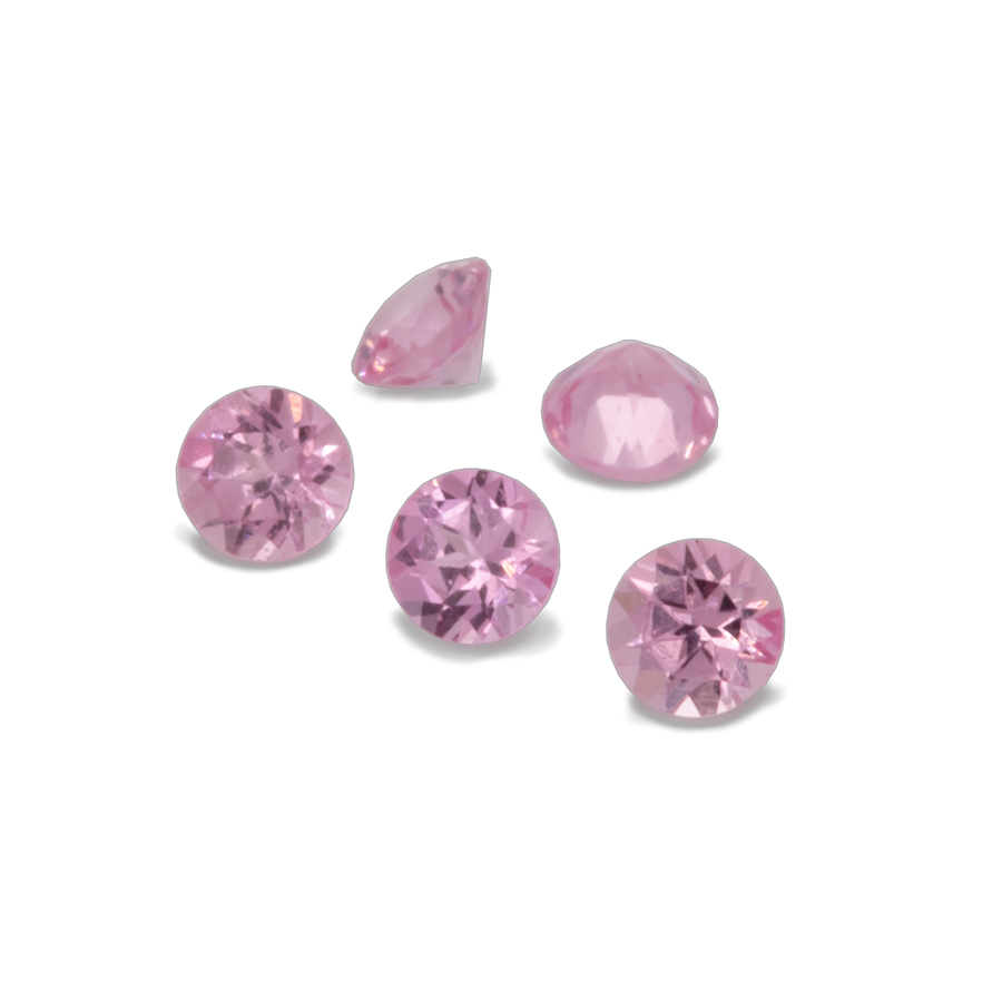 Spinell - rosa, rund, 1,6x1,6 mm, ca. 0,01 ct, Nr. SP81001