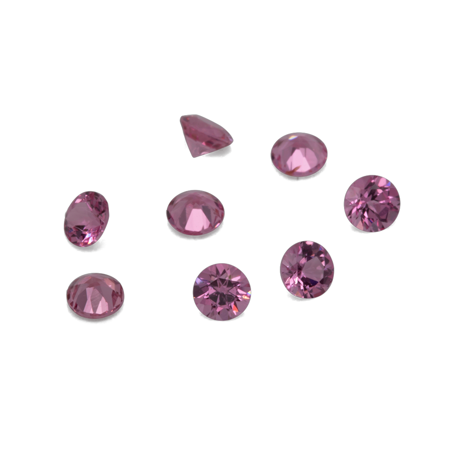 Spinell - rosa, rund, 2x2 mm, ca. 0,03 ct, Nr. SP90001
