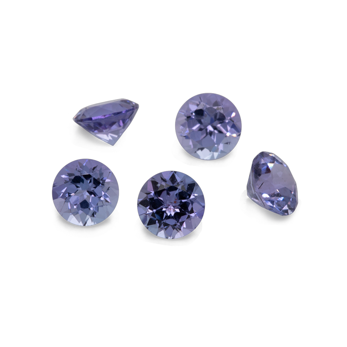Tanzanite - AA, round, 3x3 mm, 0.09-0.15 ct, No. TZ36002