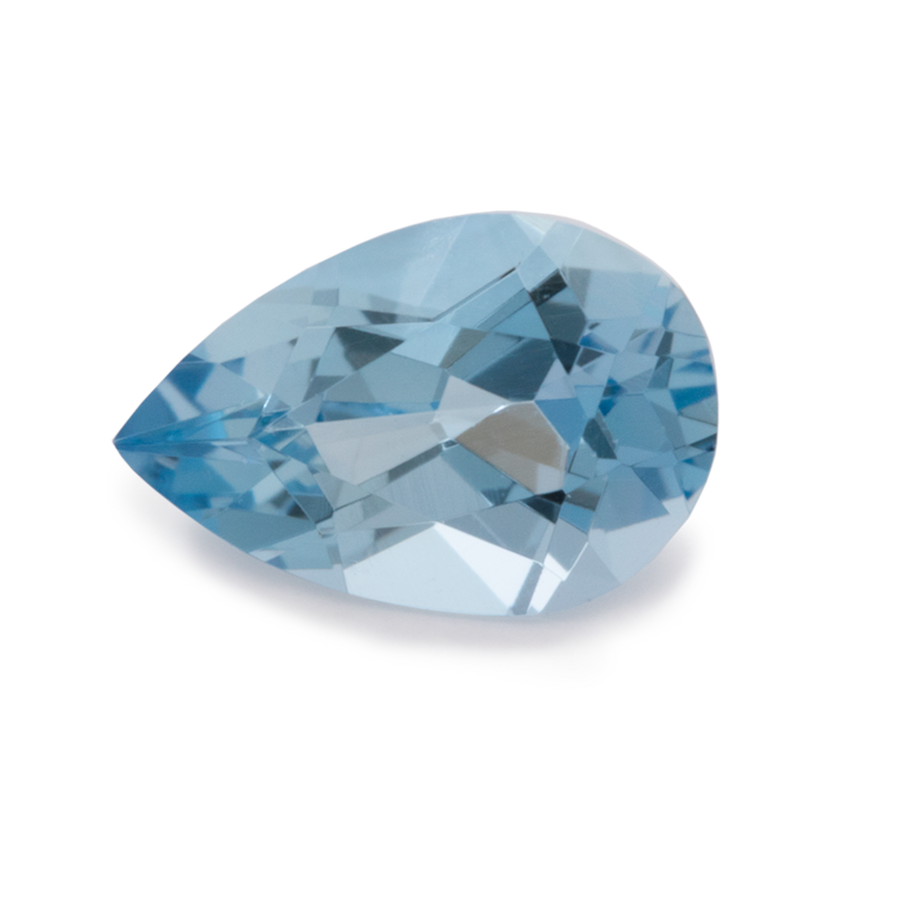 Aquamarine - AA, pear, 6x4 mm, 0.30-0.38 ct, No. A04002